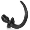 Plug Queue Puppy Tail Bulldog 11.5 x 6cm Noir