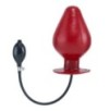 Plug gonflable en latex Vortex XL 20.5 x 12cm Rouge