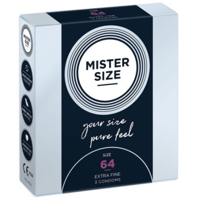 Préservatifs MISTER SIZE 64mm x3 disponible sur Fun et plaisirs