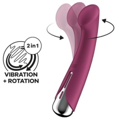 Vibromasseur Point G Spinning G-Spot 1 - 11 x 3.5cm Framboise disponible sur Fun et plaisirs