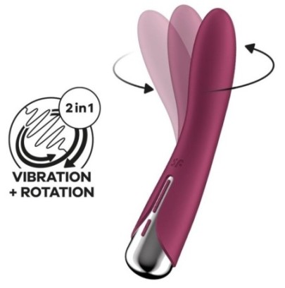 Vibromasseur Point G Spinning Vibe 1 - 11 x 3cm Framboise disponible sur Fun et plaisirs