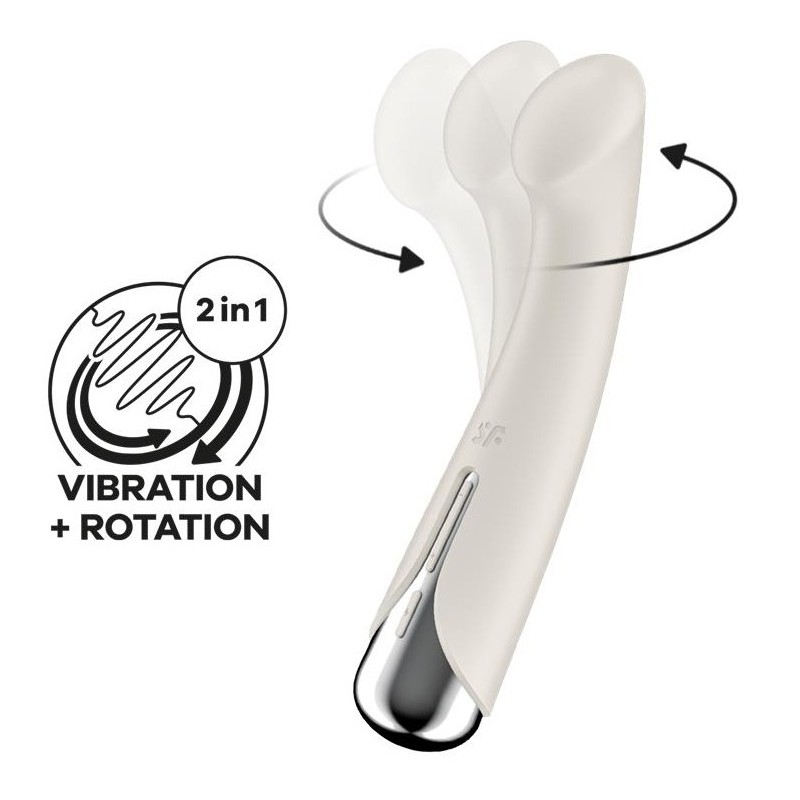 Stimulateur Spinning G-Spot 1 - 11 x 3.5cm Crème