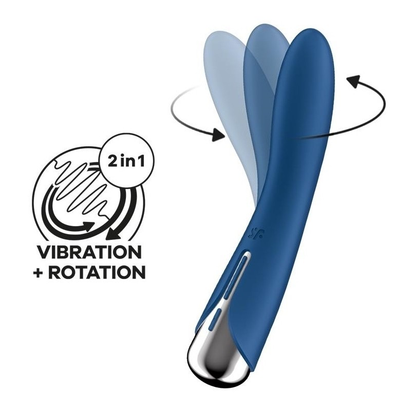 Stimulateur Spinning Vibe 1 - 11 x 3cm Bleu