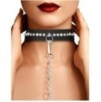 Collier-Laisse à Strass Diamond Studded Noir