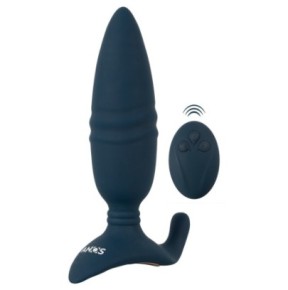 Plug vibrant Butt Thrust 14.5 x 4cm Bleu disponible sur Fun et plaisirs