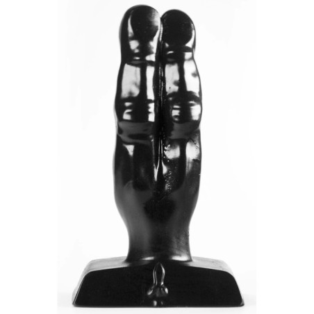 Plug Zizi Double Finger Fuck 10 x 4 cm Noir- Plugs M/L - Largeur + de 3 cm en stock sur Fun et plaisirs