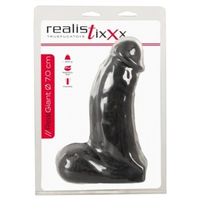 Gode Giant Cock 18 x 7cm Noir