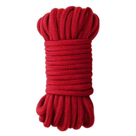 Corde pour Bondage Rouge 10m- Bondage & Attaches en stock sur Fun et plaisirs