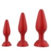 Kit de 3 Plugs Rolarose 11 x 4.1cm Rouge