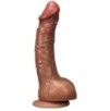 Gode Realdick 14 x 4cm Marron