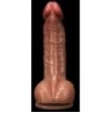 Gode Realdick 14 x 4cm Marron