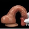 Gode Realdick 14 x 4cm Marron