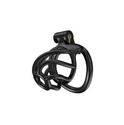 Cage de chasteté Tortille 6 x 3.4 cm S Noire disponible sur Fun et plaisirs