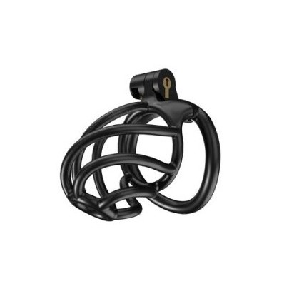 Cage de chasteté Tortille M 7 x 3.4 cm Noire disponible sur Fun et plaisirs