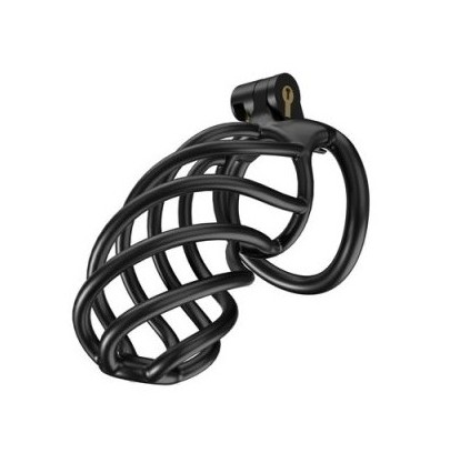 Cage de chasteté Tortille XL 11 x 3.4 cm Noire disponible sur Fun et plaisirs