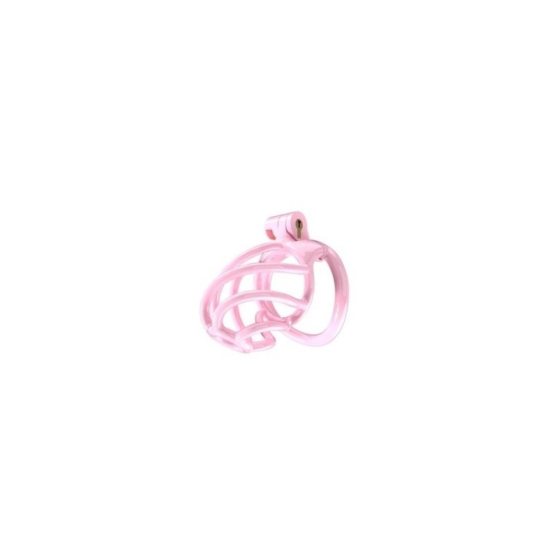 Cage de chasteté Tortille M 7 x 3.4 cm Rose