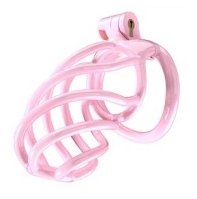 Cage de chasteté Tortille L 9.5 x 3.4 cm Rose disponible sur Fun et plaisirs