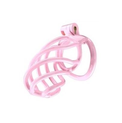 Cage de chasteté Tortille L 9.5 x 3.4 cm Rose disponible sur Fun et plaisirs