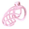 Cage de chasteté Tortille L 9.5 x 3.4 cm Rose