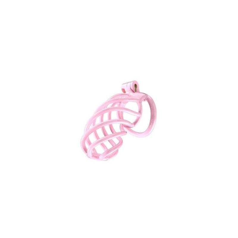 Cage de chasteté Tortille XL 11 x 3.4 cm Rose