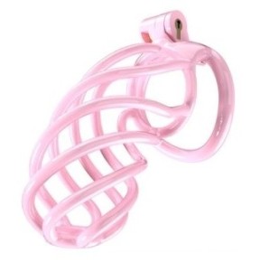 Cage de chasteté Tortille XXL 12.5 x 3.4 cm Rose disponible sur Fun et plaisirs