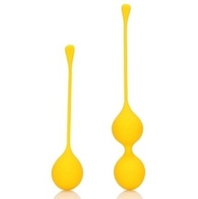 Boules de Kegel en silicone Balls Training Jaunes disponible sur Fun et plaisirs