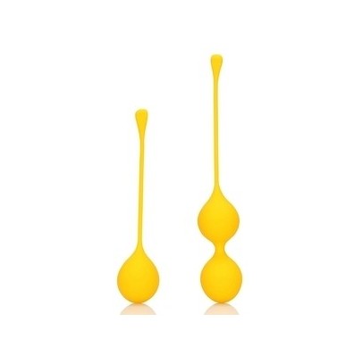 Boules de Kegel en silicone Balls Training Jaunes disponible sur Fun et plaisirs