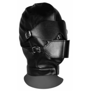 Cagoule avec Masque et Bâillon Blind Mask Gag Noire disponible sur Fun et plaisirs