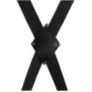 Croix de bondage pour porte Blackcross Noire