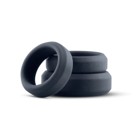 Set de 3 cockrings Boners silicone- Cockrings Flexibles en stock sur Fun et plaisirs