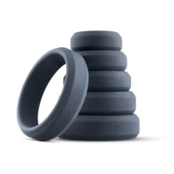 Set 6 cockrings silicone Boners- Cockrings Flexibles en stock sur Fun et plaisirs