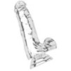 Gode Réaliste Diamond Dick 13.5 x 3.7cm Transparent