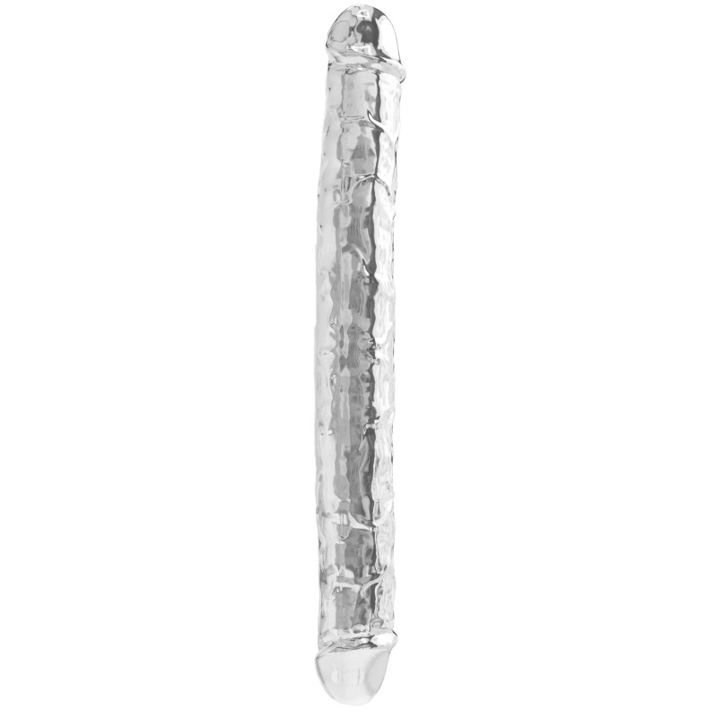 Double Gode Diamond Dick 34 x 3.8cm Transparent