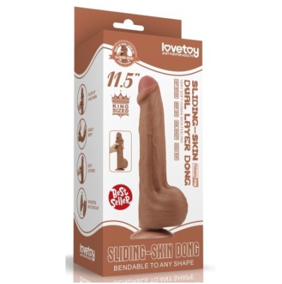 Gode Sliding Skin 20 x 5.5cm Marron