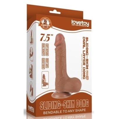 Gode Sliding Skin 13 x 3.7cm Marron