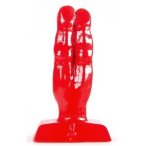 Plug Zizi Double Finger Fuck 10 x 4 cm Rouge disponible sur Fun et plaisirs