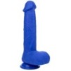 Gode vibrant Captain 16 x 4 cm Bleu