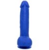 Gode vibrant Captain 16 x 4 cm Bleu