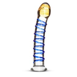 Dildo en Verre n° 01 - 17.5 x 3.5 cm- Godes en Verre en stock sur Fun et plaisirs