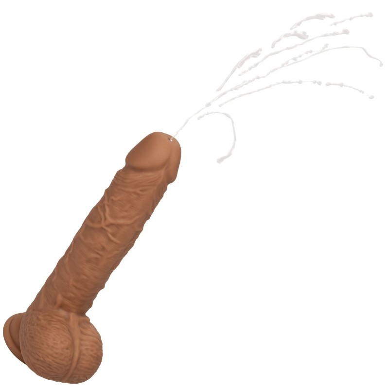 Gode Éjaculateur Vibrant Fuck Squirting 17 x 4.2cm Marron