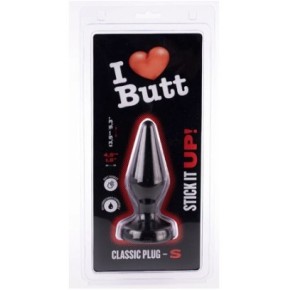 Plug Classic S I Love Butt 11 x 4.3 cm Noir