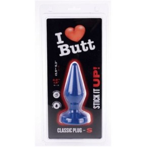 Plug Classic S I Love Butt 11 x 4.3 cm Bleu