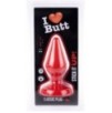 Plug Classic L I Love Butt 15 x 6.8 cm rouge