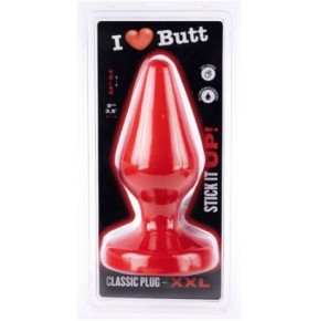 Plug Classic XXL I Love Butt 20 x 9 cm Rouge