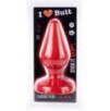 Plug Classic XXL I Love Butt 20 x 9 cm Rouge