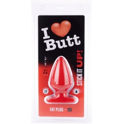 Plug Fat S I Love Butt 11 x 6 cm Rouge