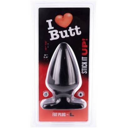 Plug Fat L I Love Butt 15.5 x 9 cm Noir