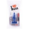 Plug Slim M I Love Butt 11 x 3.7 cm Bleu