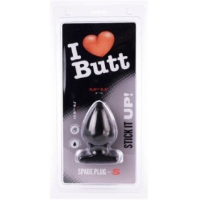 Plug Spade S I Love Butt 9 x 5.3 cm Noir