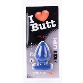 Plug Spade S I Love Butt 9 x 5.3 cm Bleu